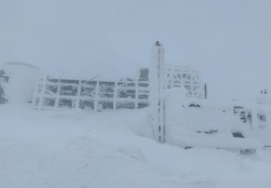 На вершині гори Піп Іван Чорногірський температура опустилась до -16 С